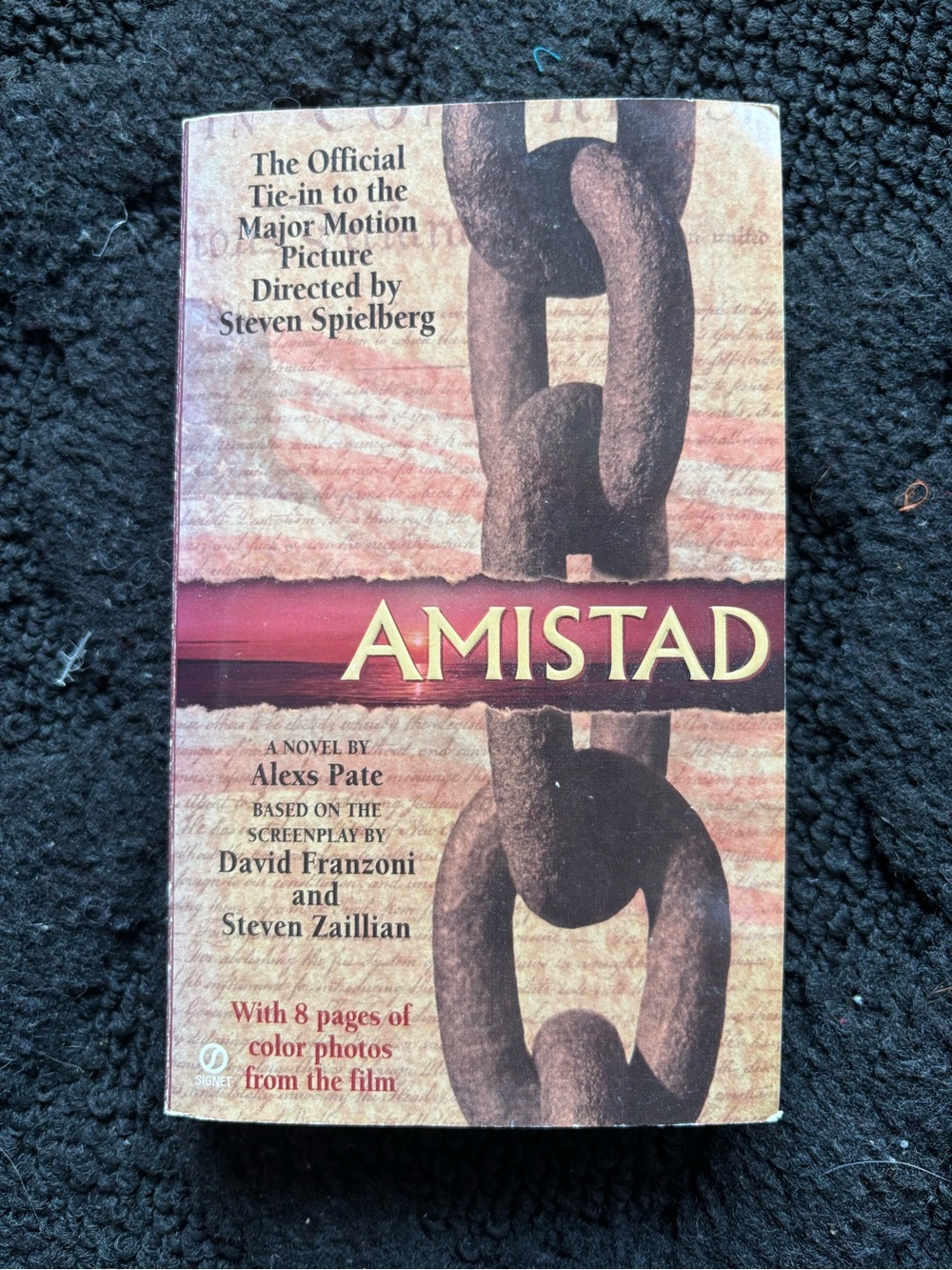 DreamWorks Amistad by Alex Pate Paperback 1997 Signet Film/TV Adaptation